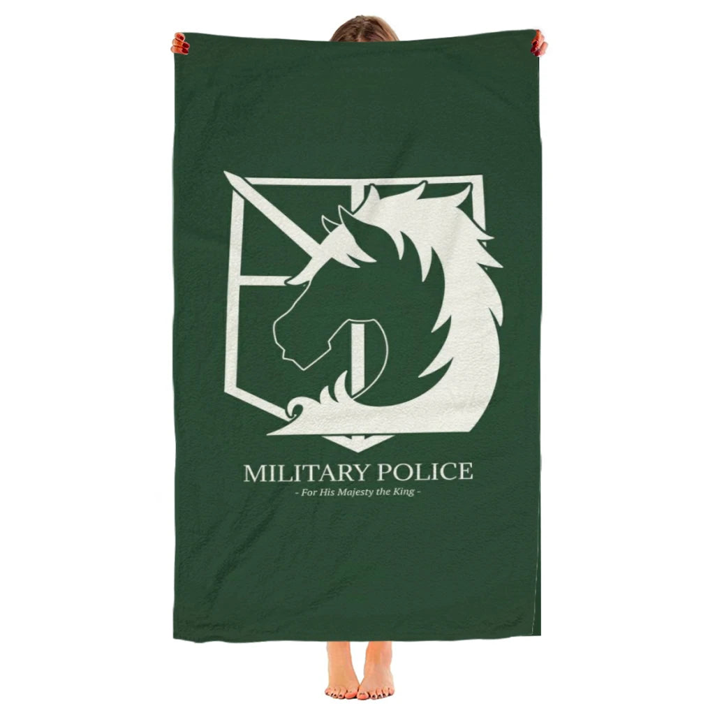 Attack on Titan Microfiber Beach Towel – Quick Dry and Sandproof