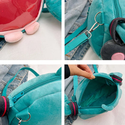 Hatsune Miku Plush Shoulder Bag – Wide-Mouth Yawning Design