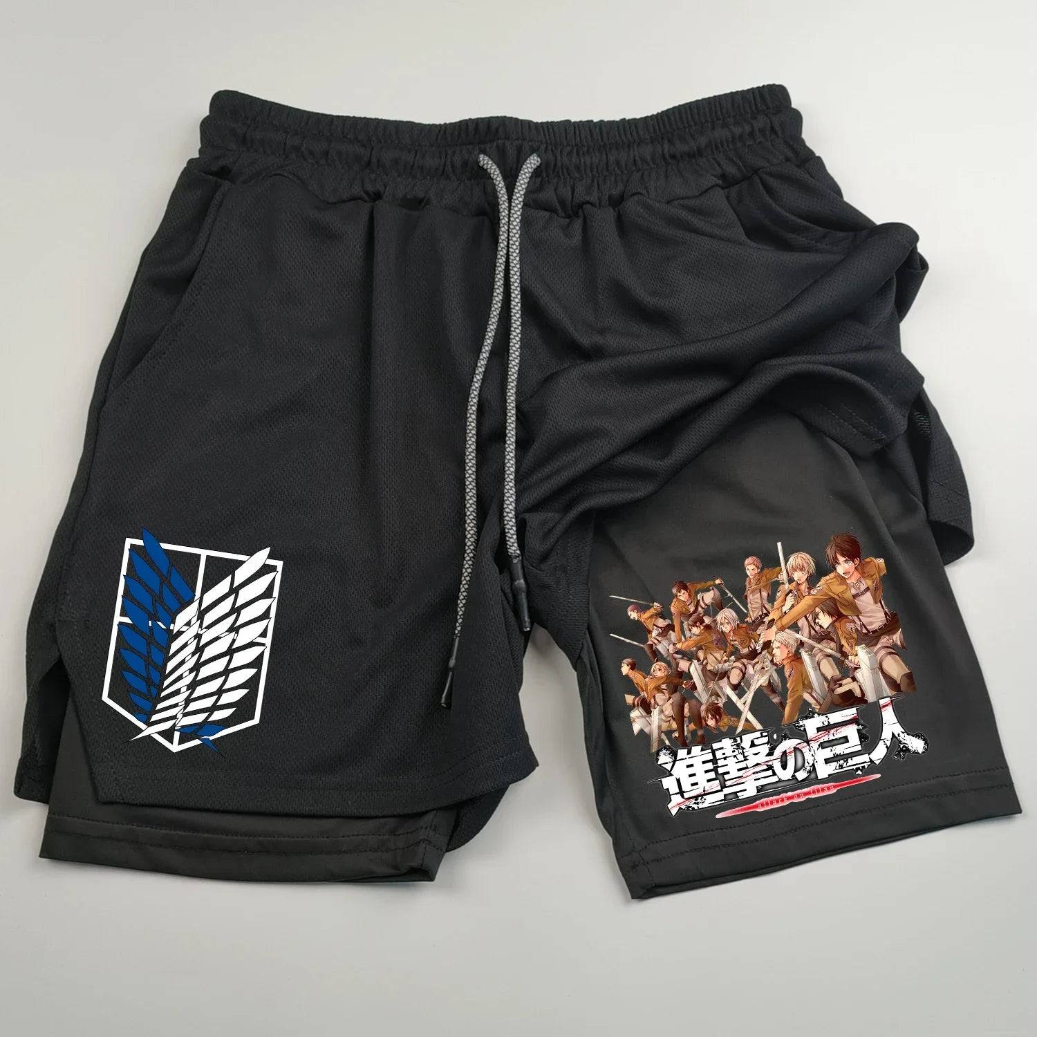 Attack on Titan Gym Shorts - Tokyowai