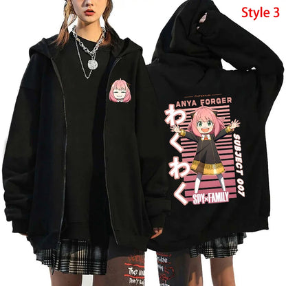 Anya Forger Spy x Family Streetwear Zip Hoodie Jacket