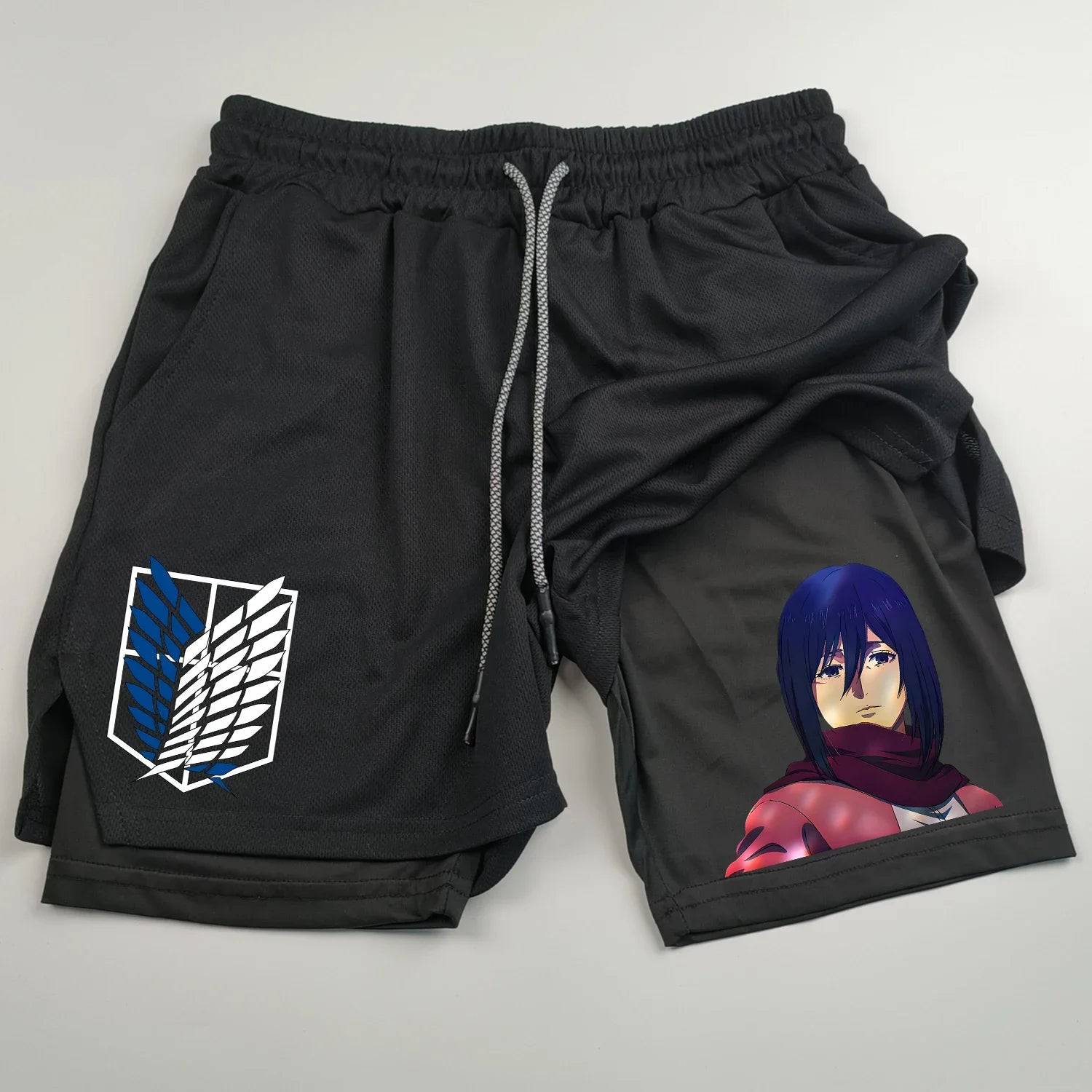 Attack on Titan Gym Shorts - Tokyowai