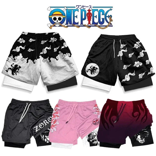 One Piece Gym Shorts – Breathable Anime Fitness Wear