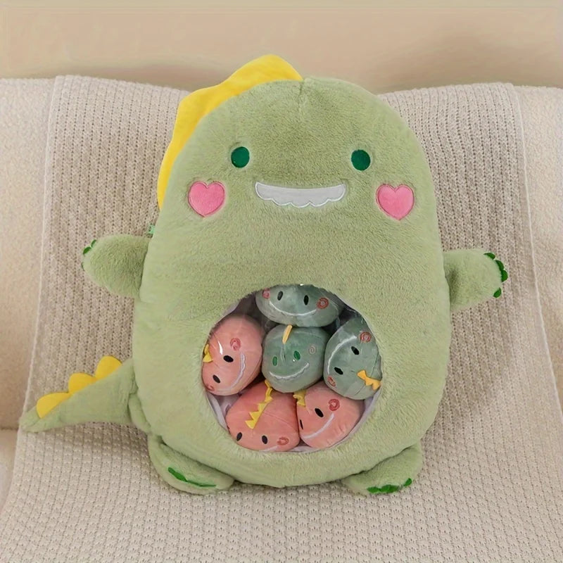 Pudding Cute Fruit & Animal Plush Pillow with Mini Plush Balls - Tokyowai