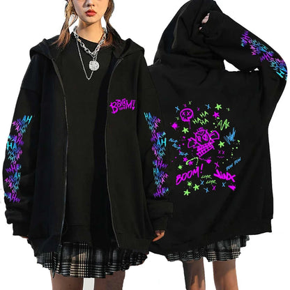Arcane Jinx Graffiti Oversized Hoodie – Street Punk Edition
