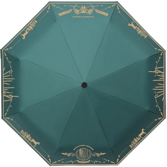 Attack On Titan Scout Regiment Symbol Umbrella - Tokyowai
