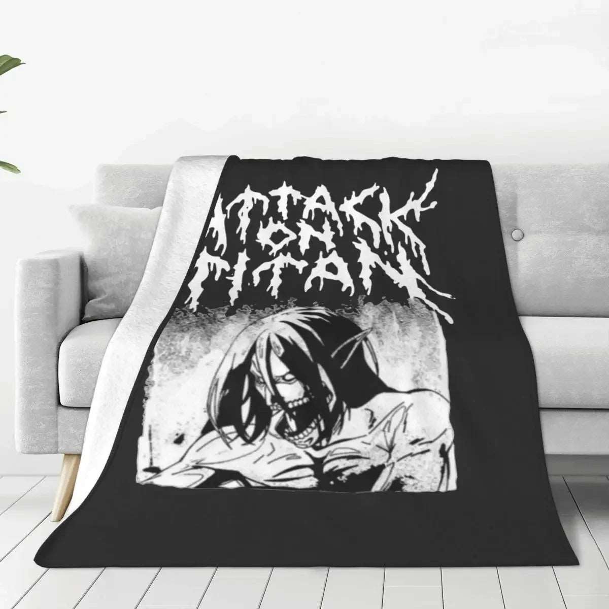 Attack On Titan Fleece Throw Blankets - Tokyowai