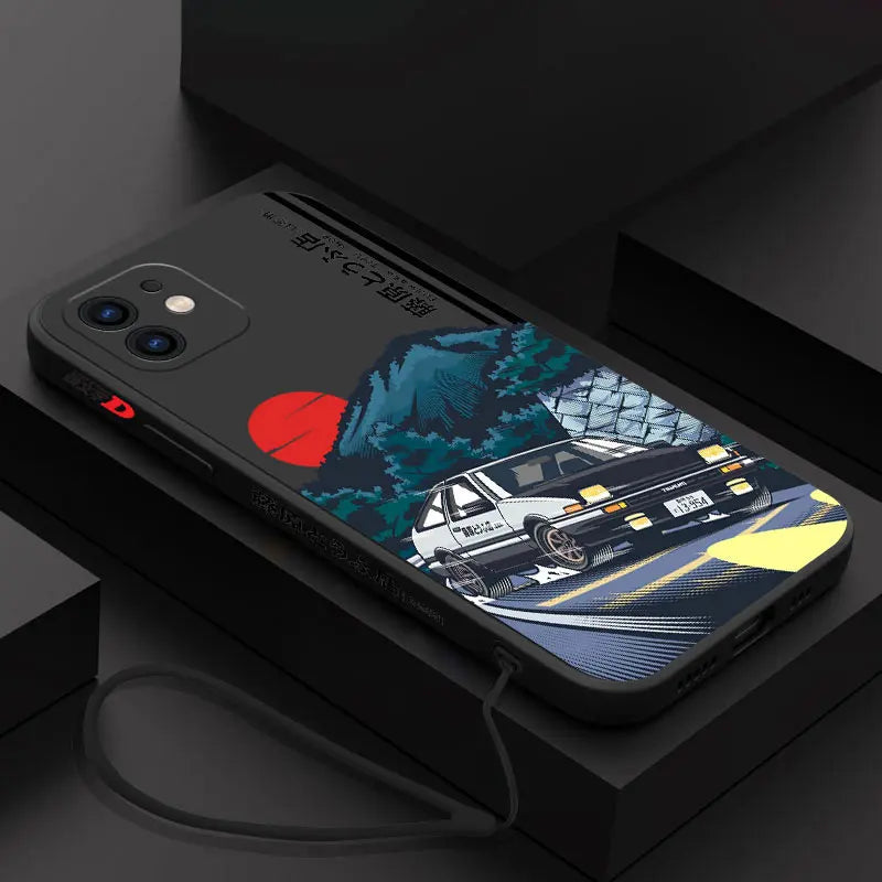 Initial D AE86 Mountain Drift iPhone Case