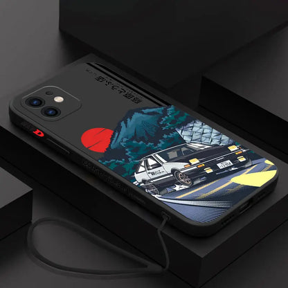 Initial D AE86 Mountain Drift iPhone Case