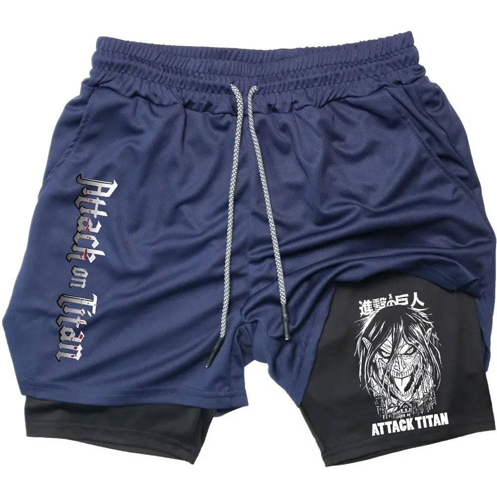 Attack on Titan Gym Shorts - Tokyowai