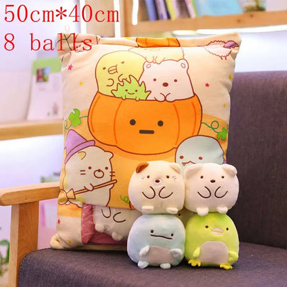 Pudding Adorable Plush Pillow Bag with Mini Animal Plushies – Perfect for Cuddling & Decor - Tokyowai
