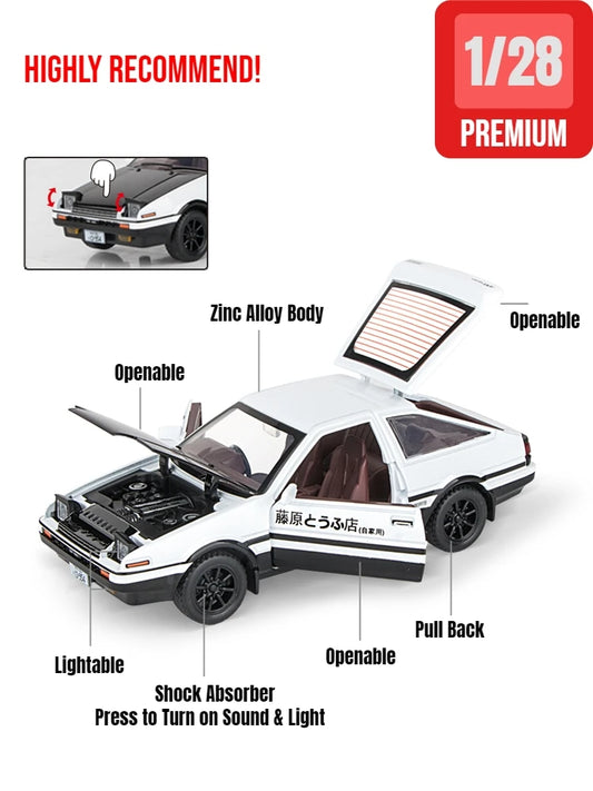Initial D 1/32 AE86 Trueno Diecast Model Car