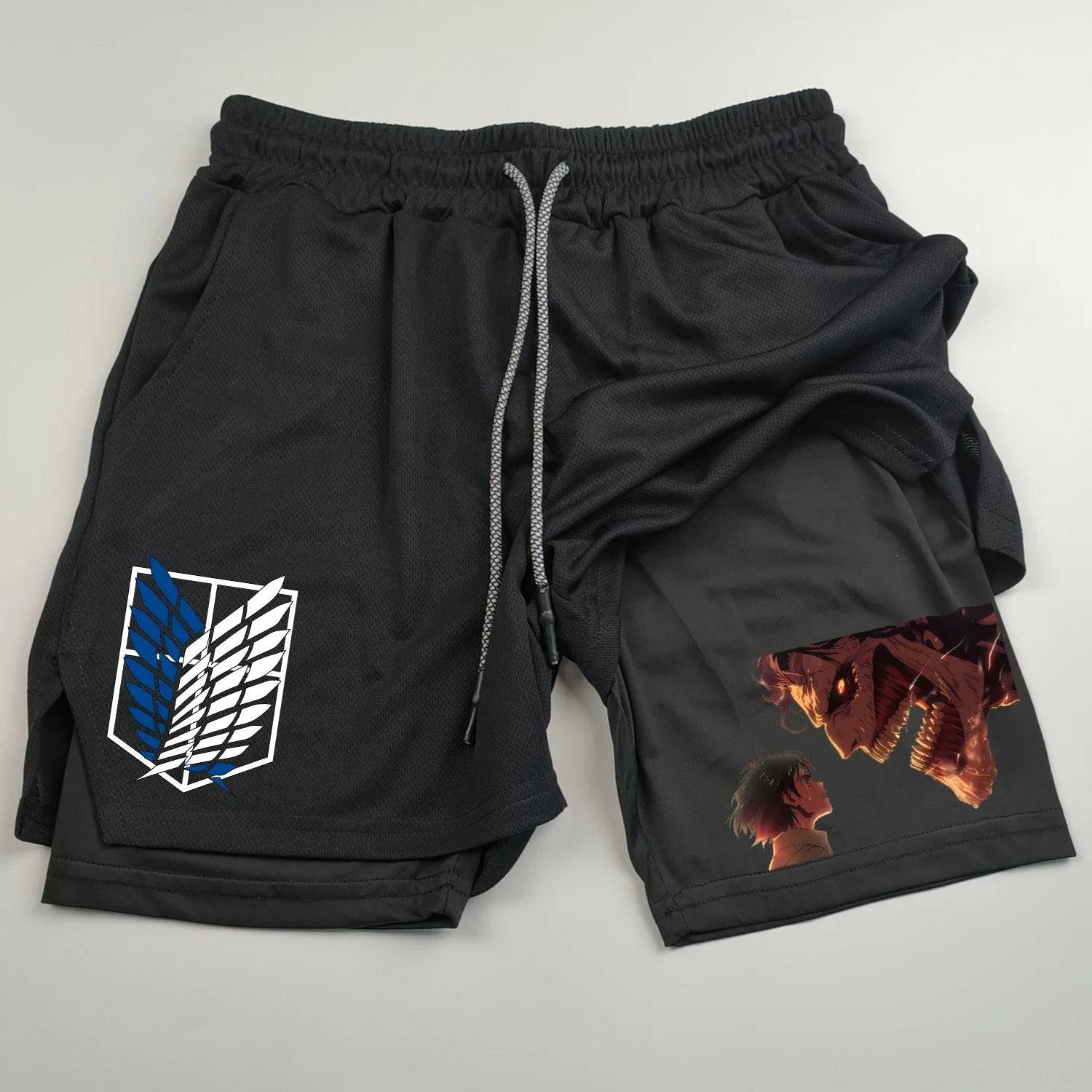 Attack on Titan Gym Shorts - Tokyowai
