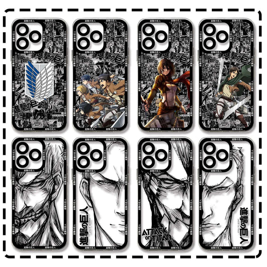 Attack on Titan IPhone Case Transparent Cover - Tokyowai