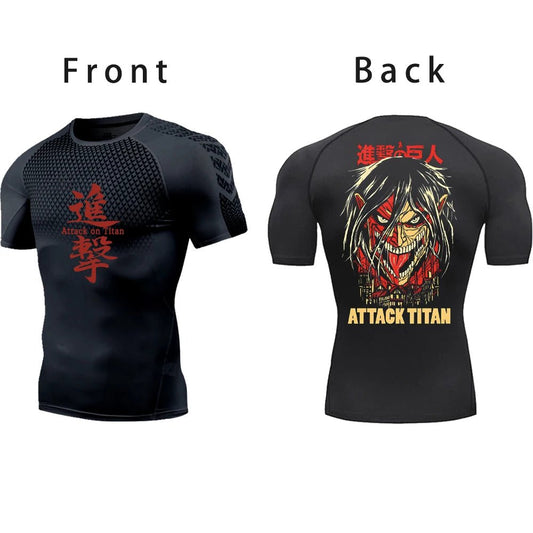 Attack on Titan Compression Gym Shirt - Tokyowai