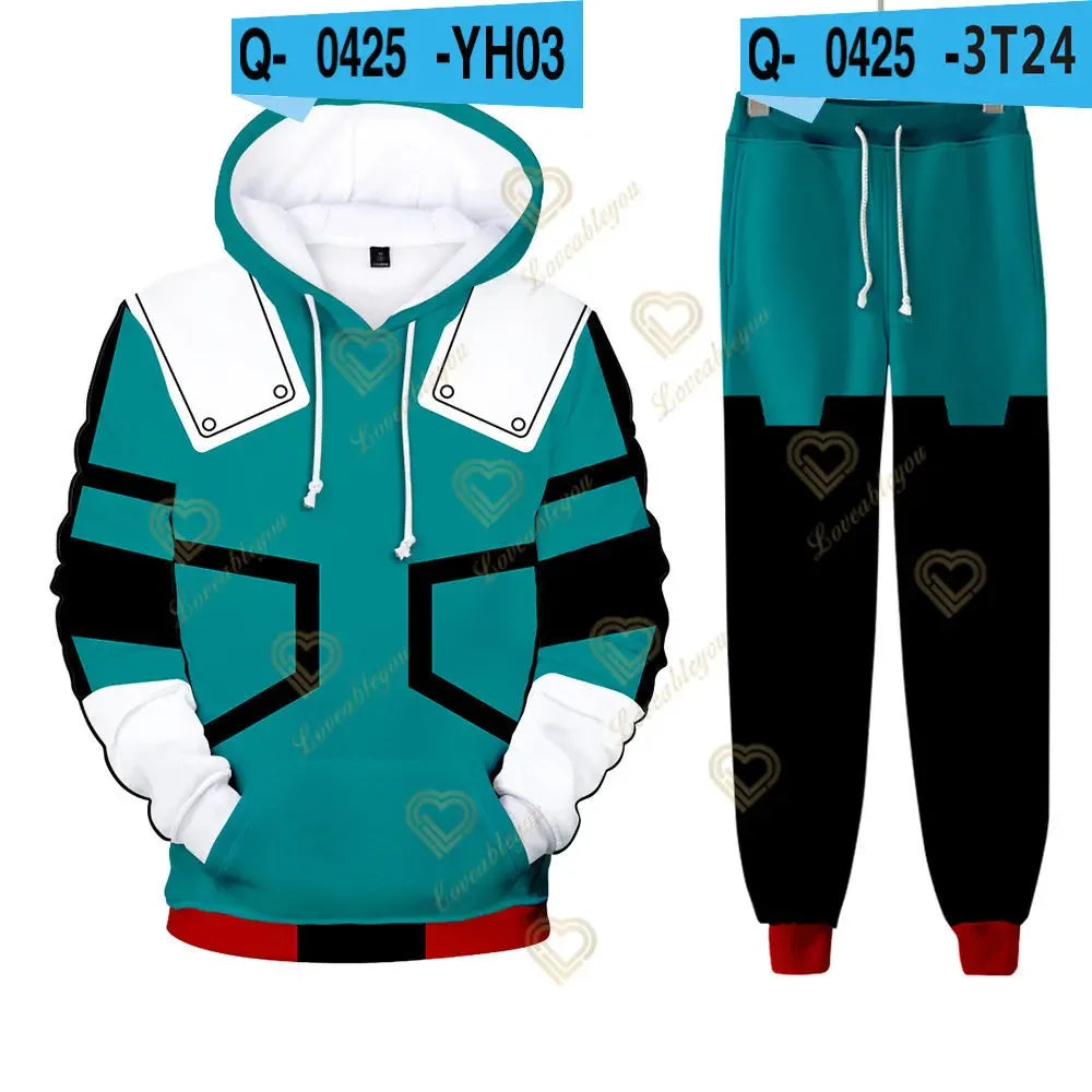 My Hero Academia Hoodies Unisex Clothing Sets - Tokyowai