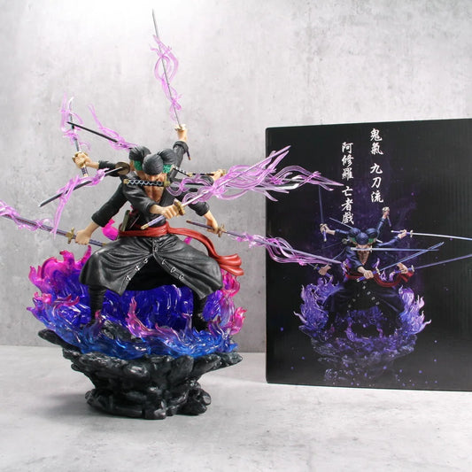 Zoro Nine Sword Style Resin Statue – 40cm Ashura Transformation Ver.