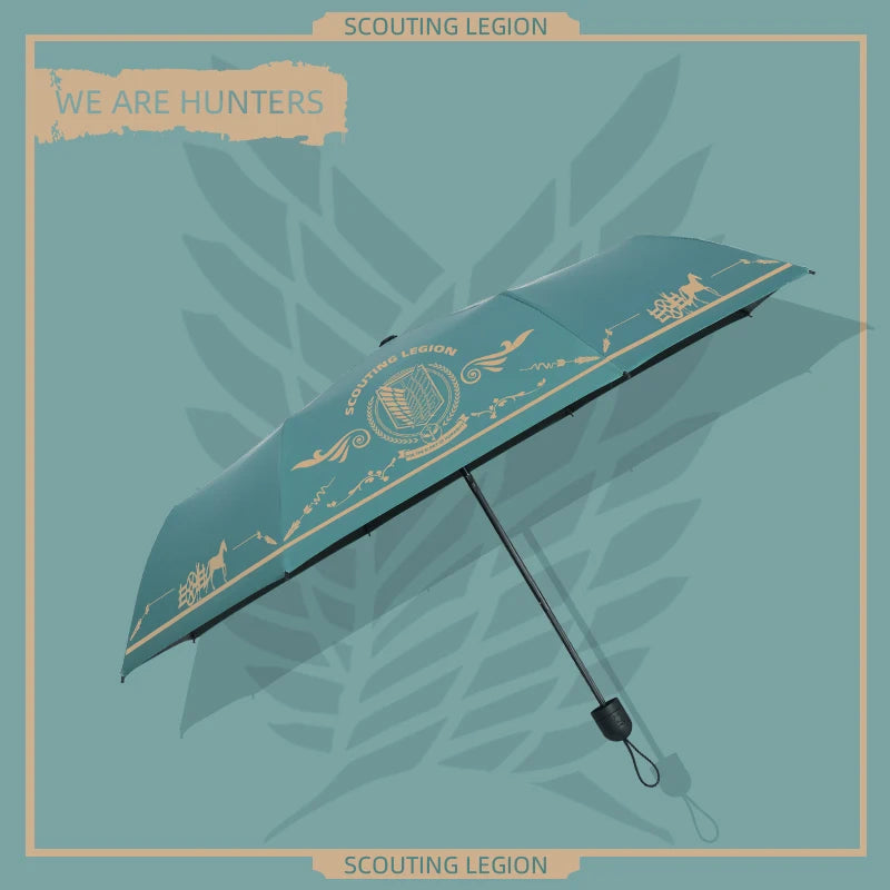 Attack On Titan Scout Regiment Symbol Umbrella - Tokyowai