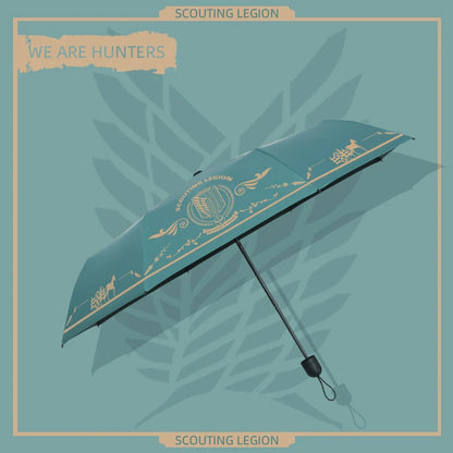 Attack On Titan Scout Regiment Symbol Umbrella - Tokyowai
