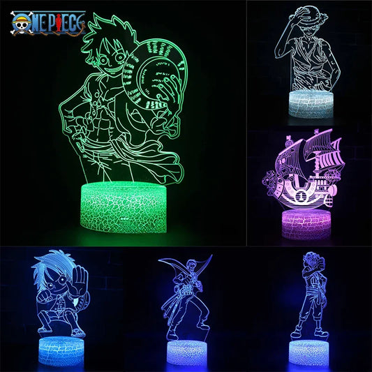 One Piece LED Night Light –26 Character & Symbol Variants