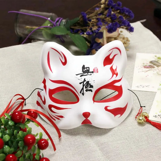 Kitsune Fox Mask – Japanese Festival Cosplay Mask (12 Variants)
