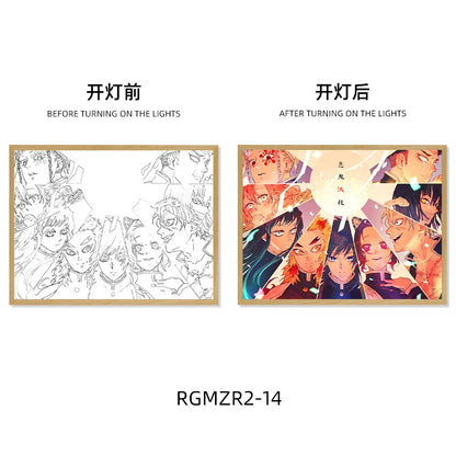 Demon Slayer Light-Up Art Frame - Tokyowai