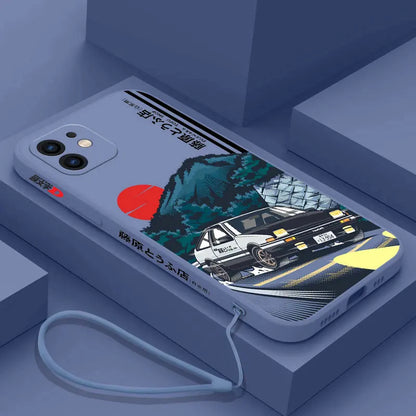 Initial D AE86 Mountain Drift iPhone Case