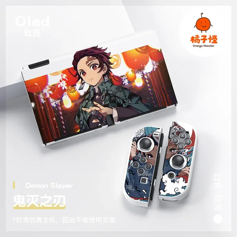 Demon Slayer Nintendo Switch Console Skin - Premium Anime Design for Switch & Switch OLED - Tokyowai