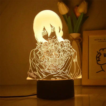 Chainsaw LED Night Lamp – Anime 3D Light Display - Tokyowai