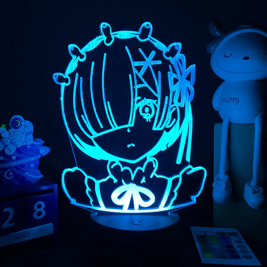 Re Zero 3D Led Lamp - Tokyowai