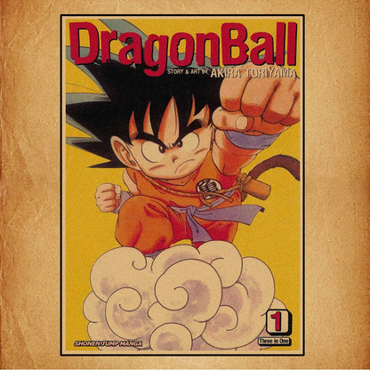 Dragon Ball Retro Poster Set – Unframed Wall Art Prints