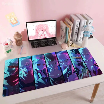 Cyberpunk Edgerunners RGB Gaming Mouse Pad  Extended Desk Mat