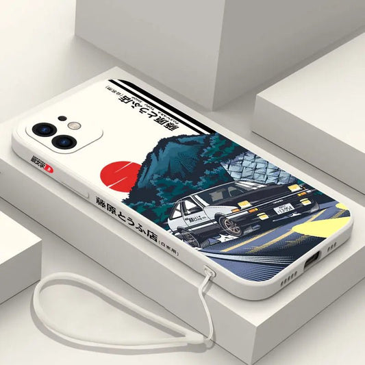 Initial D AE86 Mountain Drift iPhone Case