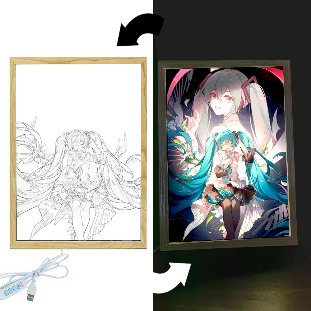 Hatsune Miku Edition – Light Painting LED Frame - Tokyowai