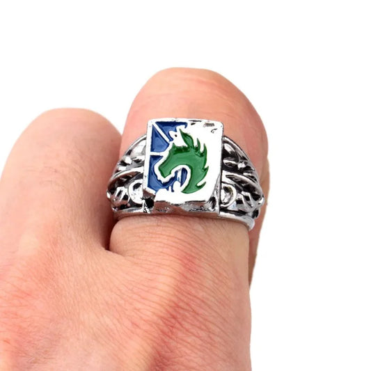 Attack on Titan Rings – Military Emblem Alloy Ring Collection