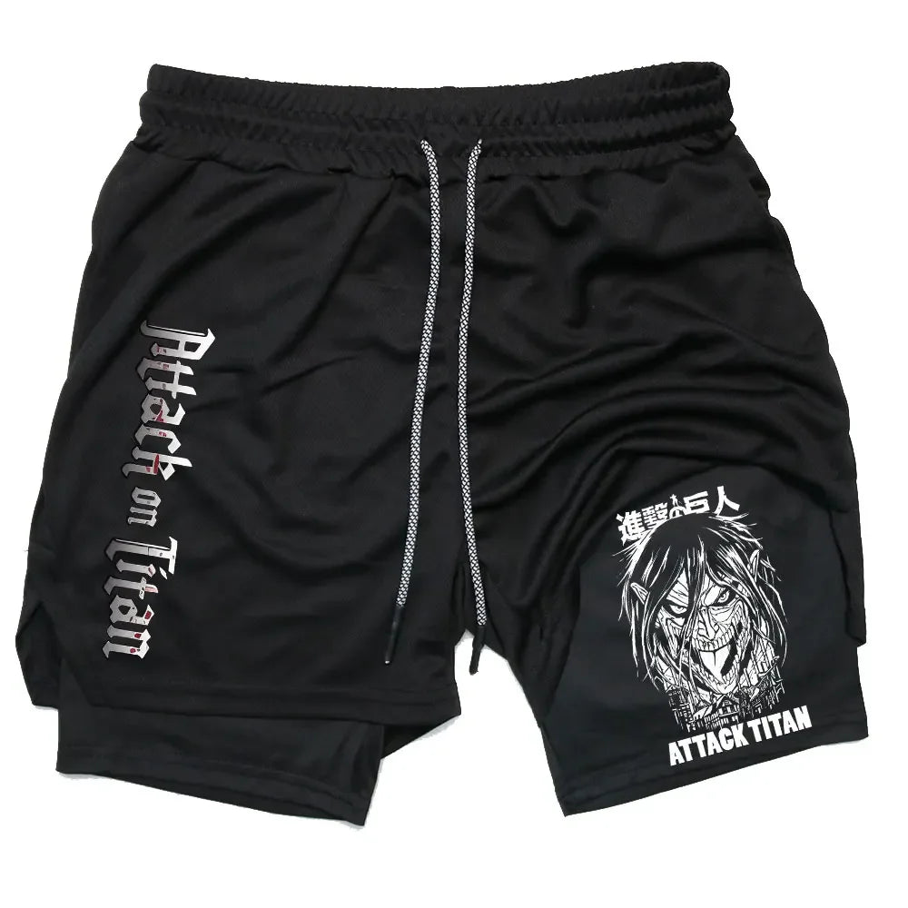 Attack on Titan Gym Shorts - Tokyowai