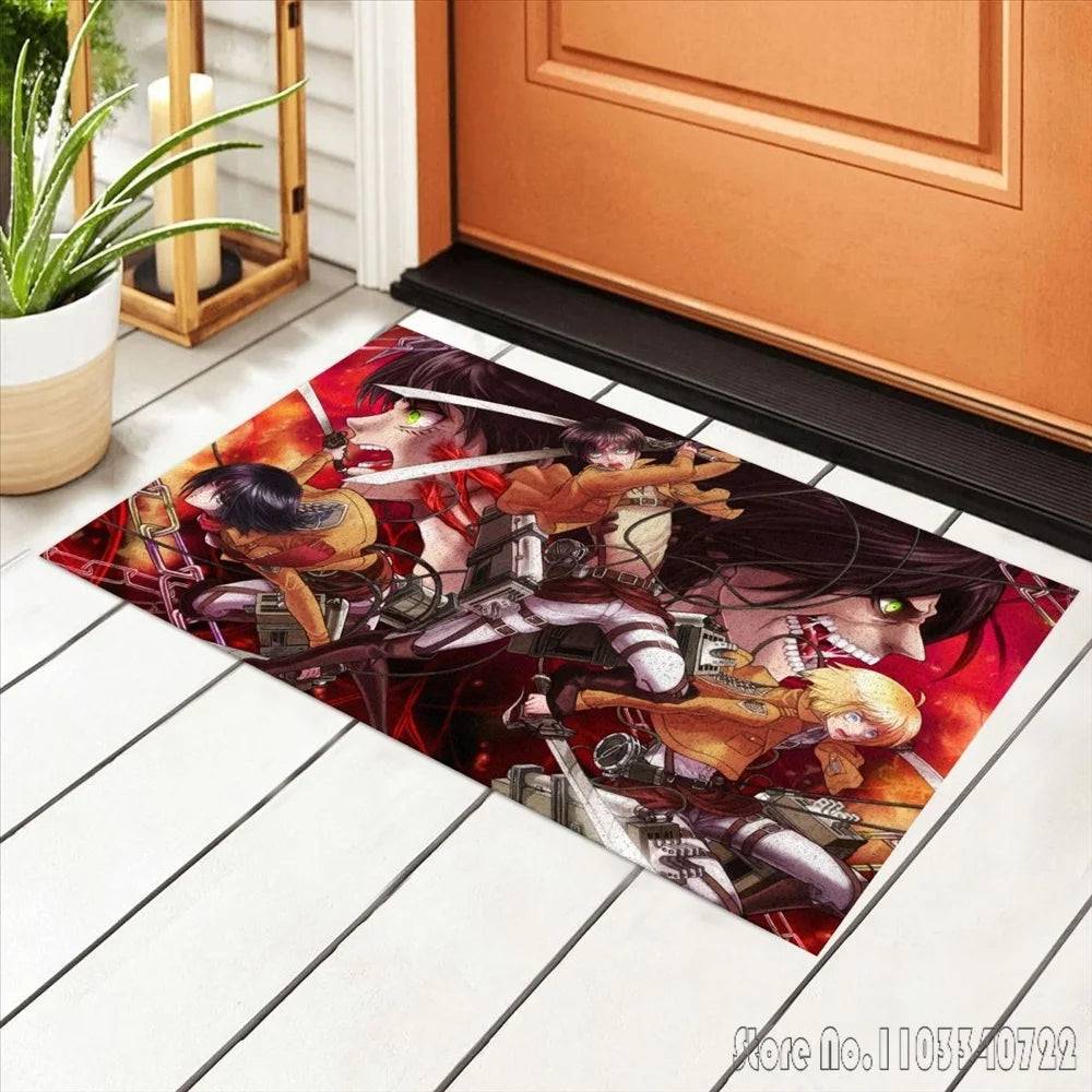 Attack On Titan Rug Carpets - Tokyowai