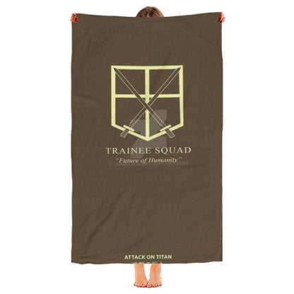Attack on Titan Microfiber Beach Towel – Quick Dry and Sandproof