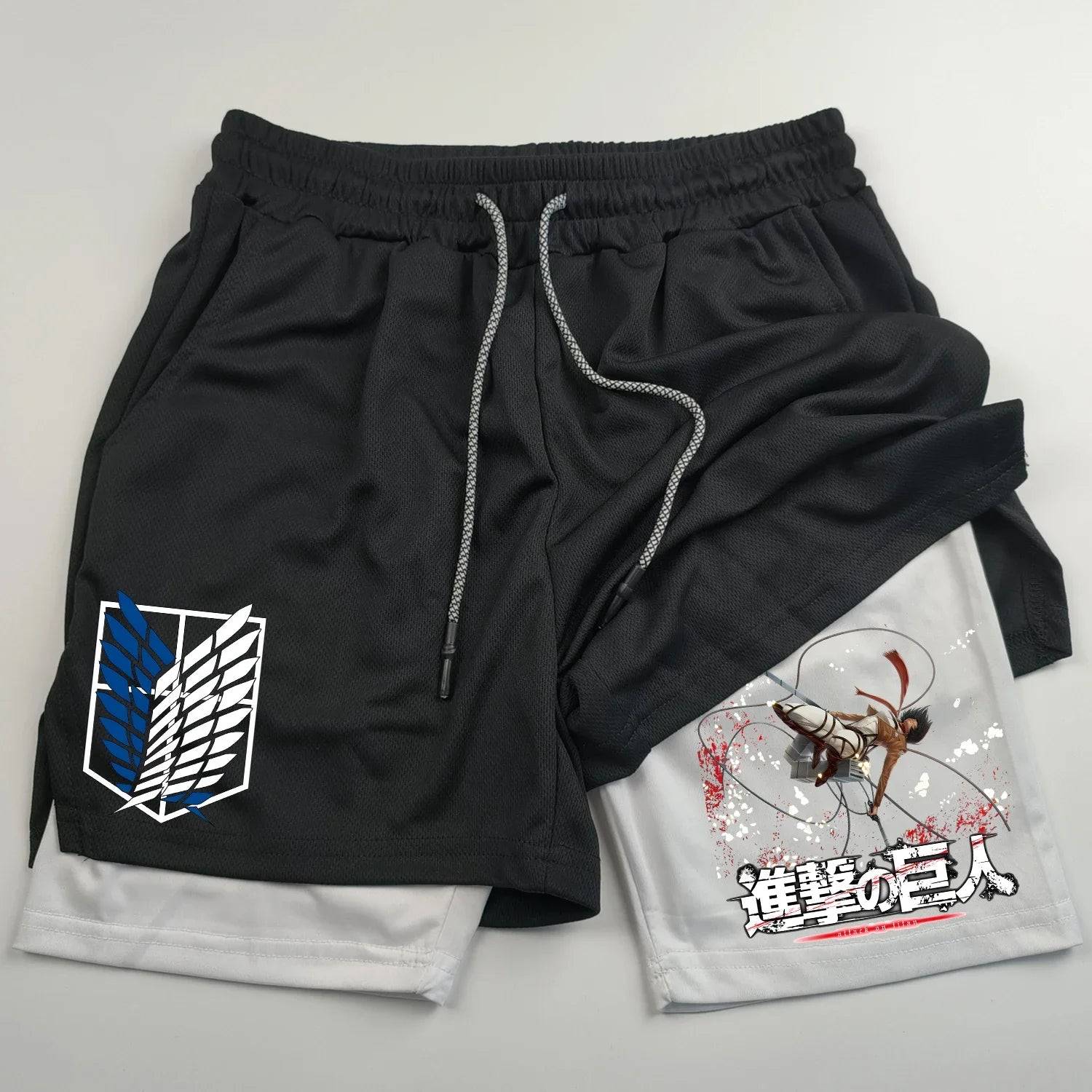 Attack on Titan Gym Shorts - Tokyowai