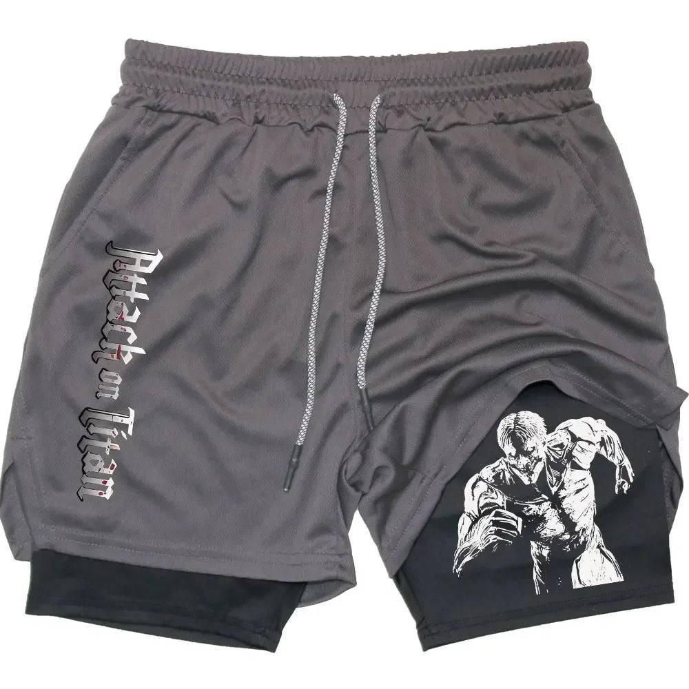 Attack on Titan Gym Shorts - Tokyowai