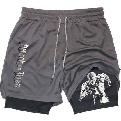 Attack on Titan Gym Shorts - Tokyowai