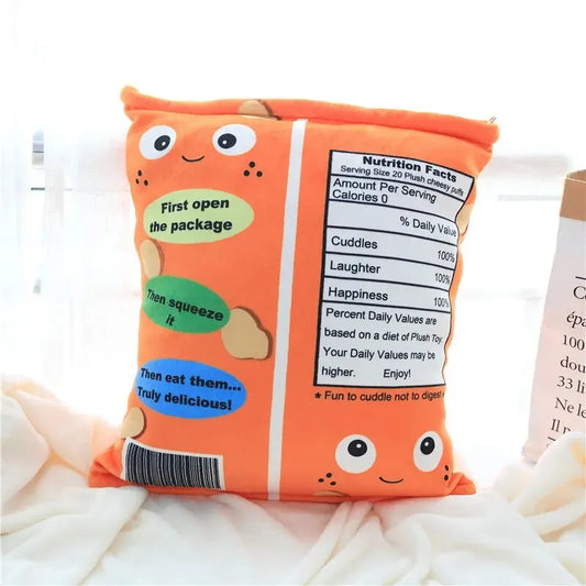 Pudding Cheesy Puffs Plush Pillow Set - Cuddle-Worthy Snack Plushies - Tokyowai