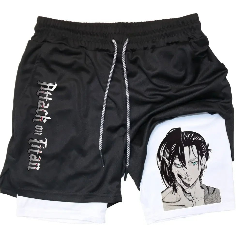 Attack on Titan Gym Shorts - Tokyowai