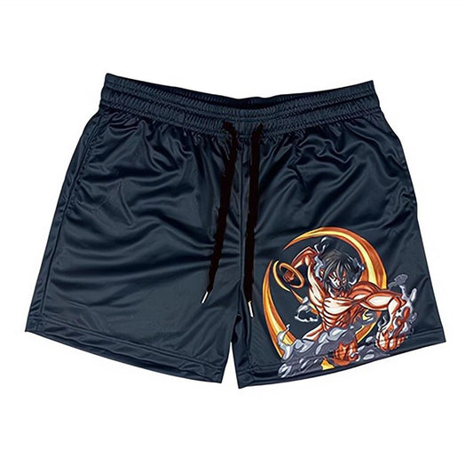 Attack On Titan Gym Shorts For Men Fitness - Tokyowai