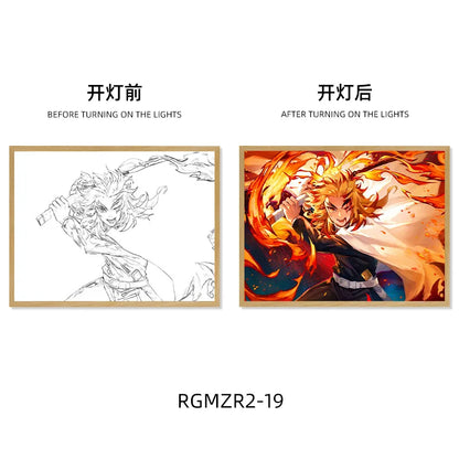 Demon Slayer Light-Up Art Frame - Tokyowai