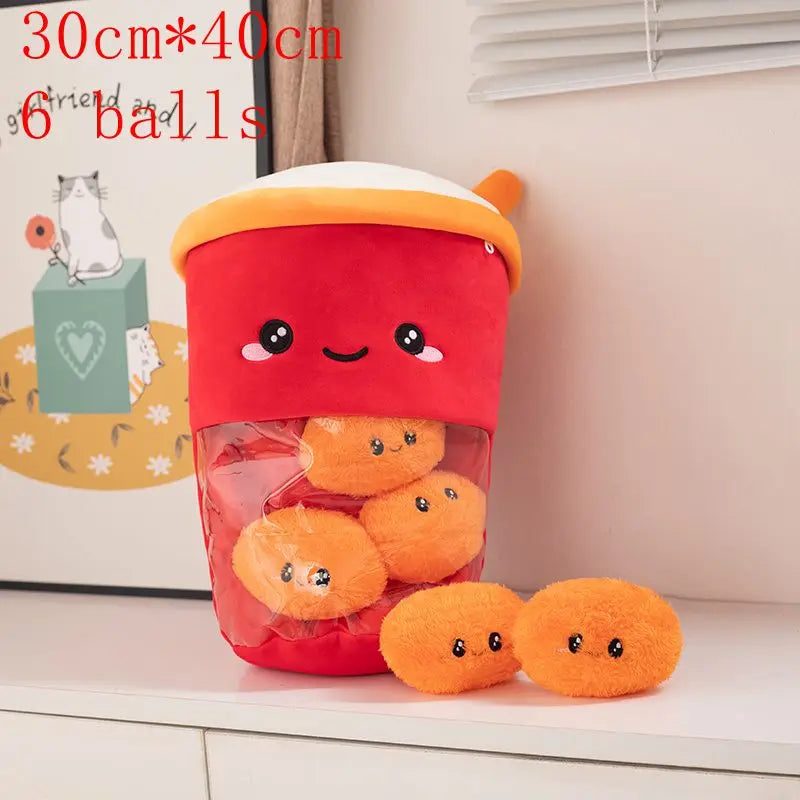 Pudding Adorable Plush Pillow Bag with Mini Animal Plushies – Perfect for Cuddling & Decor - Tokyowai