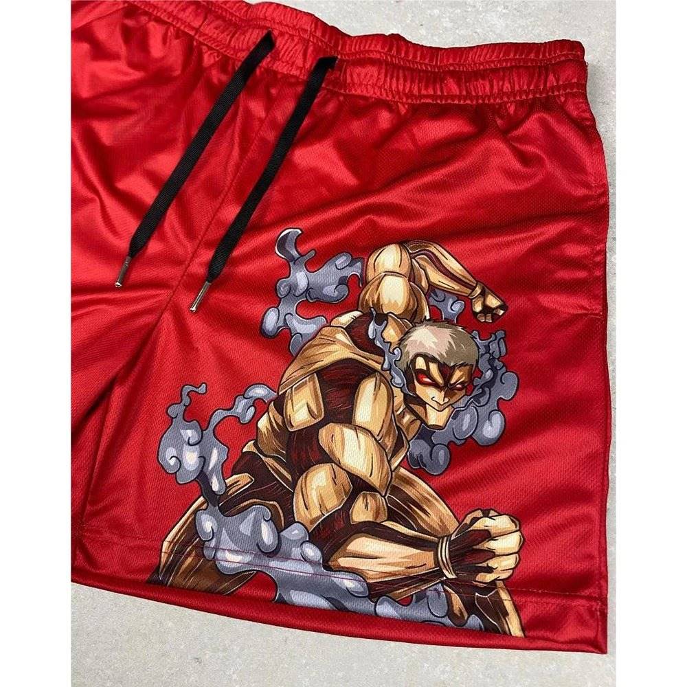 Attack On Titan Gym Shorts For Men Fitness - Tokyowai