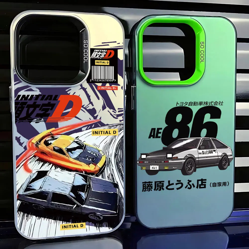 Initial D AE86 Tempered Glass Drift Phone Case