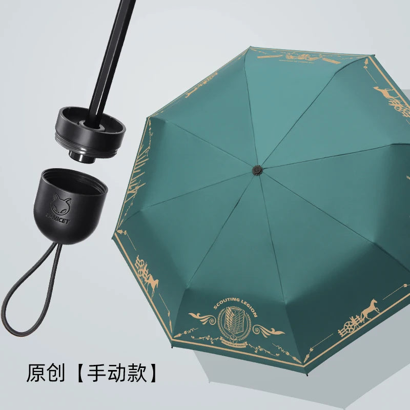 Attack On Titan Scout Regiment Symbol Umbrella - Tokyowai