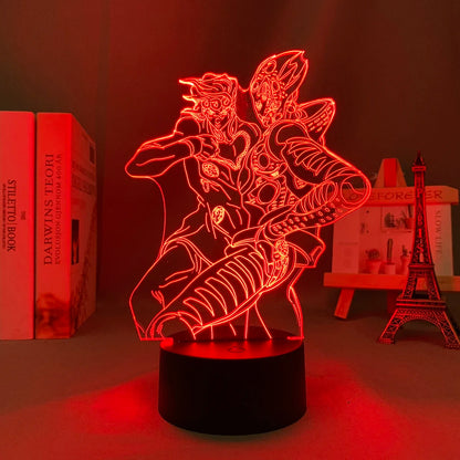Jotaro Kujo 3D LED Night Light – JoJo’s Bizarre Adventure Edition