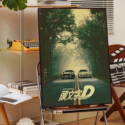Initial D AE86 Wall Art Poster Set